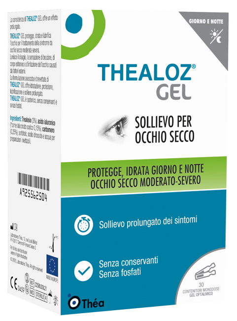 THEALOZ GEL OFTALMICO 30 CONTENITORI MONODOSE 0,4 G - Farmacia Dott. Pasquale Russo