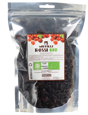 MIRTILLI ROSSI BIOLOGICI 500 G - Farmacia Dott. Pasquale Russo