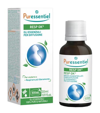 MISCELA RESP OK OLI ESSENZIALI PER DIFFUSIONE 30 ML PURESSENTIEL ECOCERT - Farmacia Dott. Pasquale Russo
