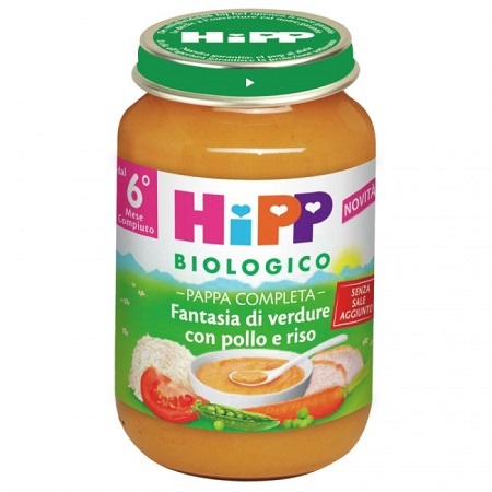 HIPP BIO PAPPA PRONTA FANTAS VERD POLLO RISO 190 G - Farmacia Dott. Pasquale Russo