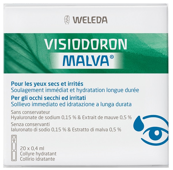 GOCCE OCULARI VISIODORON MALVA 20 MONODOSE DA 0,4 ML - Farmacia Dott. Pasquale Russo