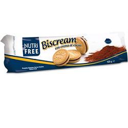 NUTRIFREE BISCREAM CON CREMA AL CACAO 125 G - Farmacia Dott. Pasquale Russo