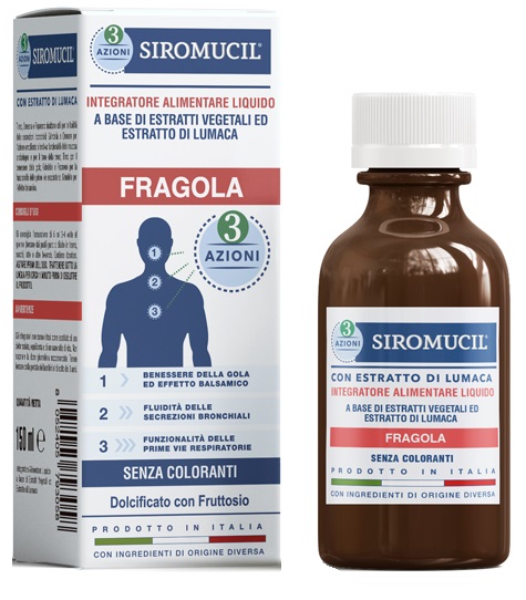 SIROMUCIL 3 AZIONI FRAGOLA 150 ML - Farmacia Dott. Pasquale Russo