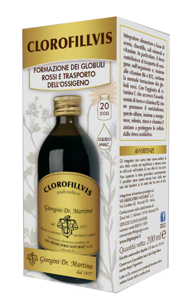 CLOROFILLVIS LIQUIDO ANALCOLICO 200 ML - Farmacia Dott. Pasquale Russo