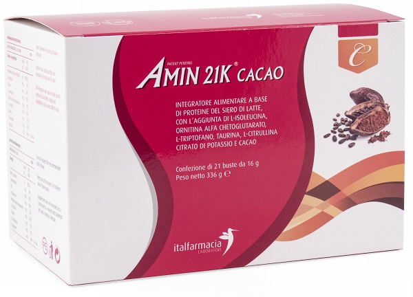 AMIN 21K CACAO 336 G - Farmacia Dott. Pasquale Russo