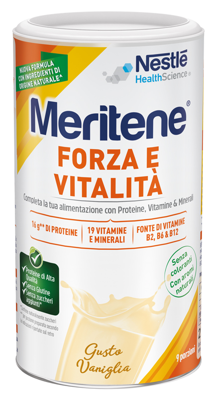 MERITENE FORZA E VITALITA' VANIGLIA 270 G - Farmacia Dott. Pasquale Russo