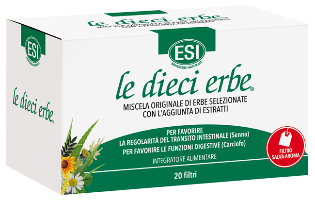 ESI LE DIECI ERBE TISANA 20 FILTRI - Farmacia Dott. Pasquale Russo
