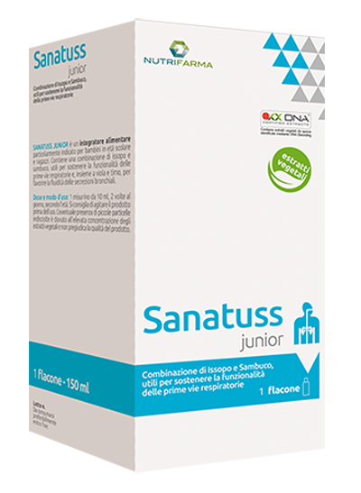 NUTRIFARMA SANATUSS JUNIOR 150 ML - Farmacia Dott. Pasquale Russo