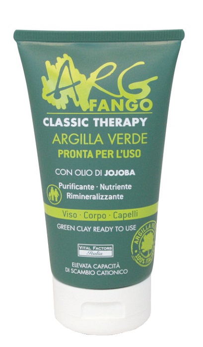 ARGFANGO CLASSIC THERAPY ARGILLA VERDE PRONTA PER L'USO PER VISO CORPO E CAPELLI 150 ML - Farmacia Dott. Pasquale Russo