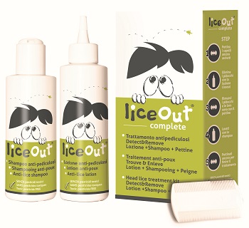 TRATTAMENTO COMPLETO LICEOUT LOZIONE 125ML+ SHAMPOO 125ML + PETTINE RIMOZIONE PIDOCCHI - Farmacia Dott. Pasquale Russo