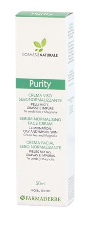 PURITY CREMA VISO SEBONORMALIZZANTE 50 ML - Farmacia Dott. Pasquale Russo