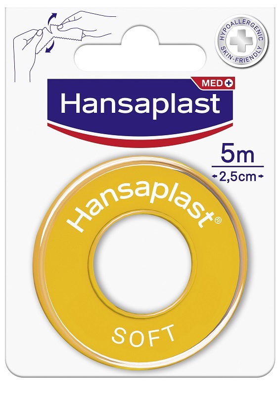 CEROTTO MEDICATO IN ROCCHETTO HANSAPLAST SOFT M5X2,5CM - Farmacia Dott. Pasquale Russo