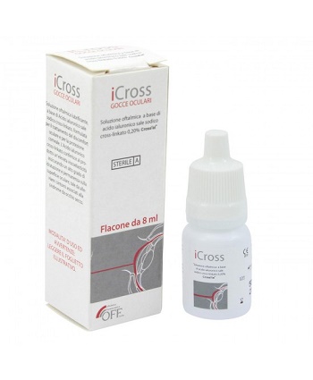 ICROSS GOCCE OCULARI SOLUZIONE OFTALMICA ACIDO IALURONICO CROSS-LINKATO 0,2% 8 ML - Farmacia Dott. Pasquale Russo