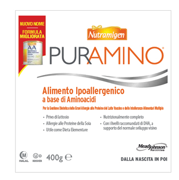 NUTRAMIGEN PURAMINO BARATTOLO 400 G - Farmacia Dott. Pasquale Russo
