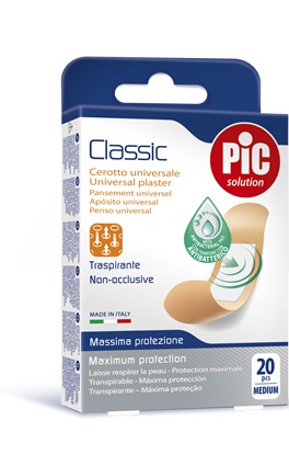 CEROTTO PIC CLASSIC 19X72 MM ANTIBATTERICO 20 PEZZI - Farmacia Dott. Pasquale Russo