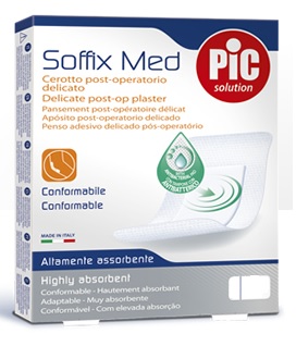 CEROTTO PIC SOFFIX MED IN TNT CON TAMPONE CENTRALE ASSORBENTE STERILE MONOUSO 30X10 CM STERILI ANTIBATTERICO 3 PEZZI - Farmacia Dott. Pasquale Russo