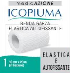 ICOPIUMA BENDA GARZA ELASTICA AUTOFISSANTE CM 10X20 MT - Farmacia Dott. Pasquale Russo