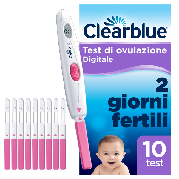 TEST DI OVULAZIONE CLEARBLUE DIGITALE 10 PEZZI - Farmacia Dott. Pasquale Russo