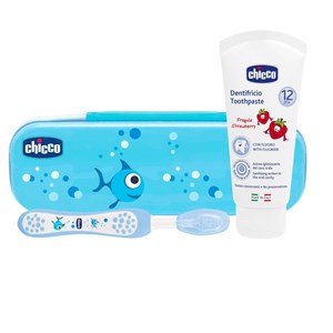 CHICCO SET DENTALE AZZURRO CON FLUORO - Farmacia Dott. Pasquale Russo
