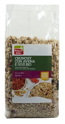 FSC CRUNCHY CON AVENA E BACCHE DI GOJI BIO CON OLIO DI GIRASOLE SENZA OLIO DI PALMA 375 G - Farmacia Dott. Pasquale Russo