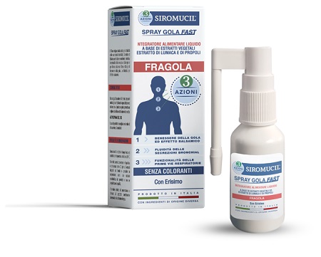 SIROMUCIL 3 AZIONI SPRAY GOLA FAST 15 ML - Farmacia Dott. Pasquale Russo