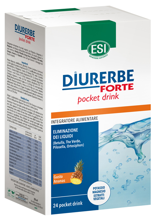ESI DIURERBE FORTE POCKET DRINK ANANAS 24 X 20 ML - Farmacia Dott. Pasquale Russo