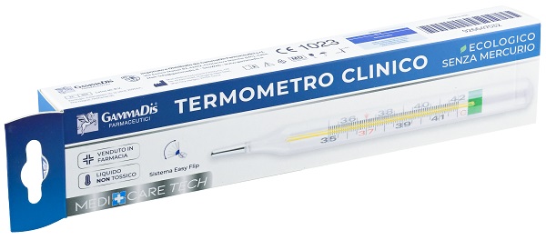 TERMOMETRO CLINICO ECOLOGICO SENZA MERCURIO 1 PEZZO MEDICARE - Farmacia Dott. Pasquale Russo