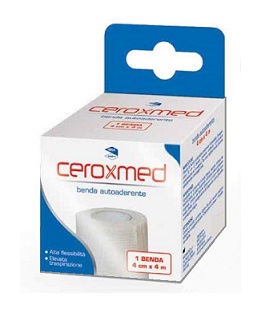 BENDA ELASTICA AUTOADERENTE CEROXMED 4 X 400 CM 1 PEZZO - Farmacia Dott. Pasquale Russo