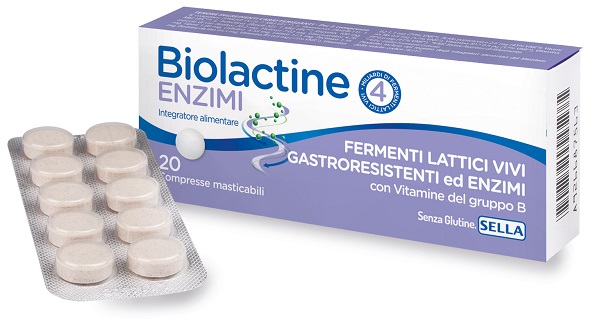 BIOLACTINE ENZIMI 20 COMPRESSE NUOVA FORMULA - Farmacia Dott. Pasquale Russo