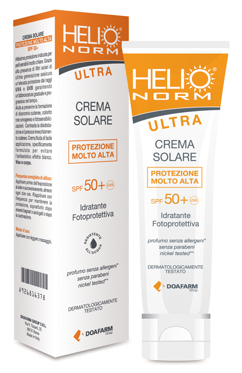 HELIO NORM ULTRA CREMA SOLARE SPF 50+ 100 ML - Farmacia Dott. Pasquale Russo