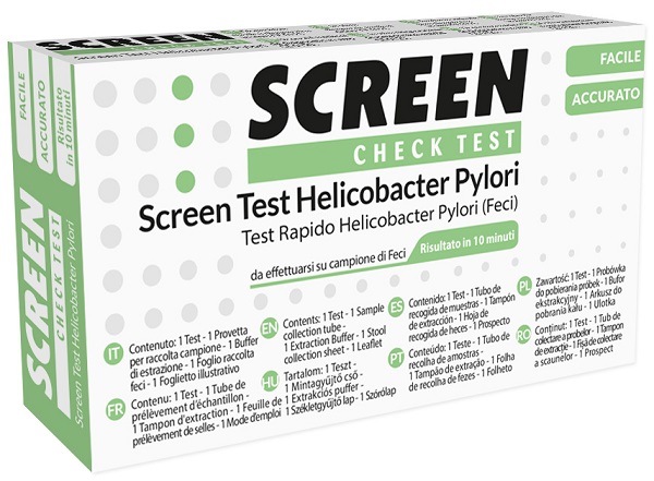 SCREEN TEST RAPIDO ANTIGENI HELICOBACTER PYLORI FECI UMANE - Farmacia Dott. Pasquale Russo