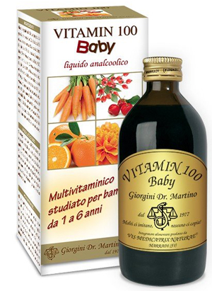 VITAMIN 100 BABY LIQUIDO ANALCOLICO 200 ML - Farmacia Dott. Pasquale Russo