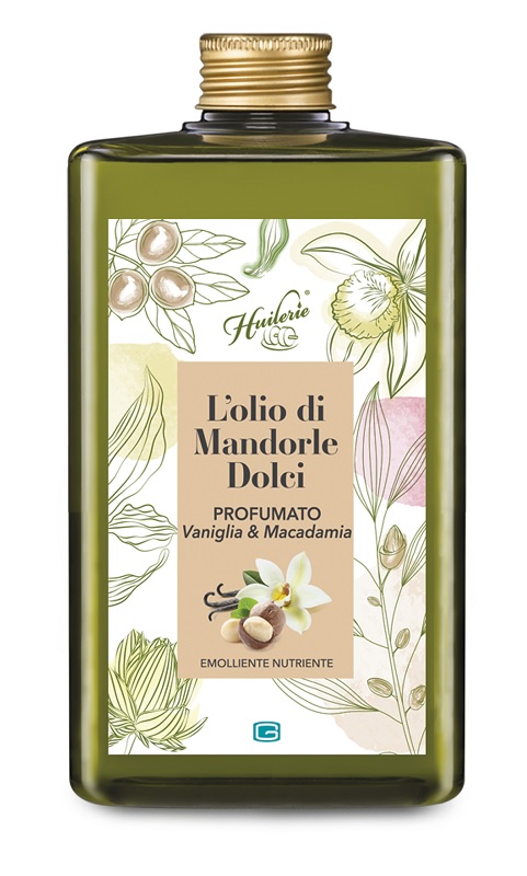 HUILERIE L'OLIO DI MANDORLE DOLCI PROFUMATO VANIGLIA & MACADAMIA 300 ML - Farmacia Dott. Pasquale Russo