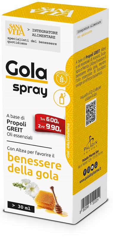 SANAVITA GOLA SPRAY 30 ML - Farmacia Dott. Pasquale Russo