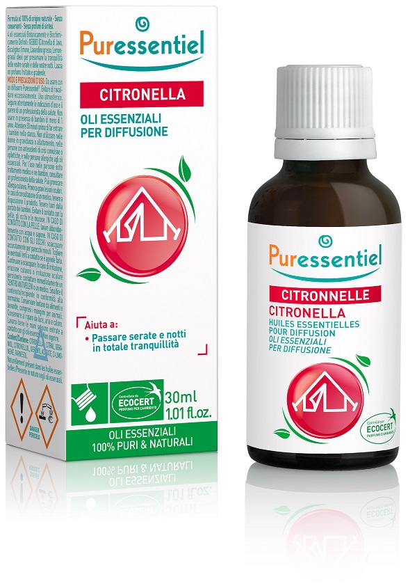 MISCELA CITRONELLA PER DIFFUSIONE 30 ML ECOCERT - Farmacia Dott. Pasquale Russo