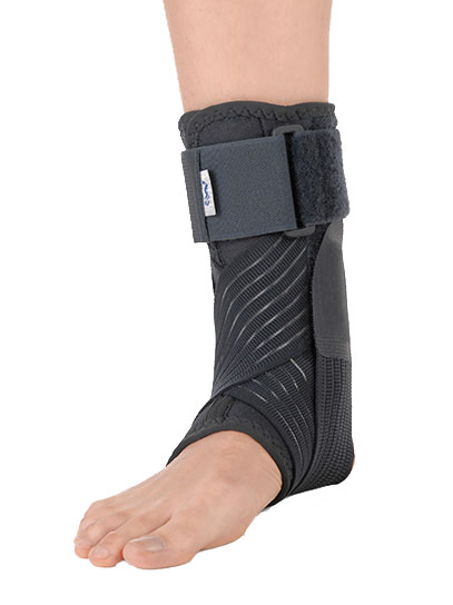 CAVIGLIERA STABILIZZANTE CON BENDAGGIO A 8 FUNZIONALE GRIGIO MEDIUM - Farmacia Dott. Pasquale Russo