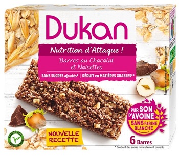 DUKAN BARRETTA CIOCCOLATO/NOCCIOLA 6 PEZZI 25 G - Farmacia Dott. Pasquale Russo