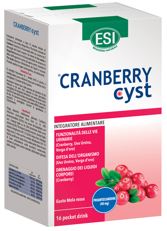 ESI CRANBERRY CYST POCKET DRINK 16 BUSTINE - Farmacia Dott. Pasquale Russo