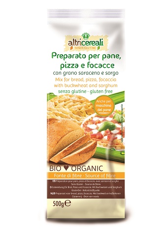 ALTRICEREALI PREPARATO PER PANE PIZZA E FOCACCE CON GRANO SARACENO E SORGO 500 G SENZA UOVA - Farmacia Dott. Pasquale Russo