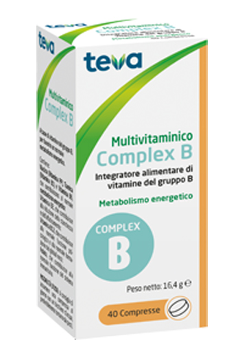 MULTIVITAMINICO COMPLEX B TEVA 40 COMPRESSE 16,4 G - Farmacia Dott. Pasquale Russo