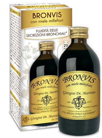 BRONVIS CON MIELE MILLEFIORI 200 ML - Farmacia Dott. Pasquale Russo