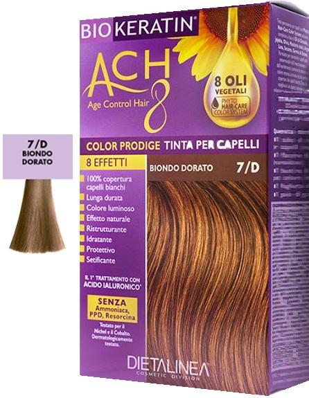 BIOKERATIN ACH8 COLOR PRODIGE 7/D BIONDO DORATO - Farmacia Dott. Pasquale Russo