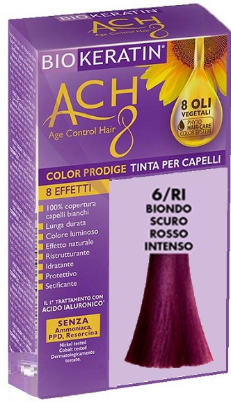 BIOKERATIN ACH8 COLOR PRODIGE 6/RI BIONDO SCURO ROSSO INTENSO - Farmacia Dott. Pasquale Russo