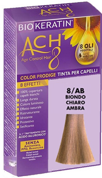 BIOKERATIN ACH8 COLOR PRODIGE 8/AB BIONDO CHIARO AMBRA - Farmacia Dott. Pasquale Russo