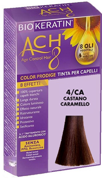 BIOKERATIN ACH8 COLOR PRODIGE 4/CA CASTANO CARAMELLO - Farmacia Dott. Pasquale Russo
