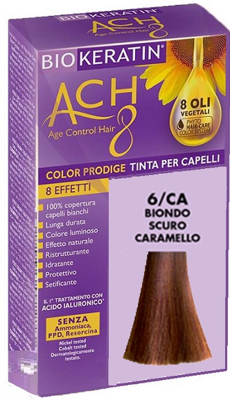 BIOKERATIN ACH8 COLOR PRODIGE 6/CA BIONDO SCURO CARAMELLO - Farmacia Dott. Pasquale Russo