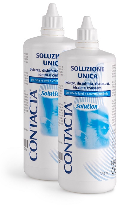 SOLUZIONE PER LENTI A CONTATTO CONTACTA 2 PEZZI 360 ML - Farmacia Dott. Pasquale Russo