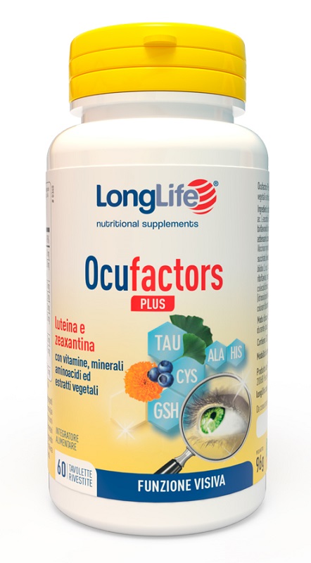 LONGLIFE OCUFACTORS PLUS 60 TAVOLETTE RIVESTITE - Farmacia Dott. Pasquale Russo