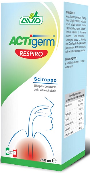 ACTIGERM RESPIRO SCIROPPO 250 ML - Farmacia Dott. Pasquale Russo