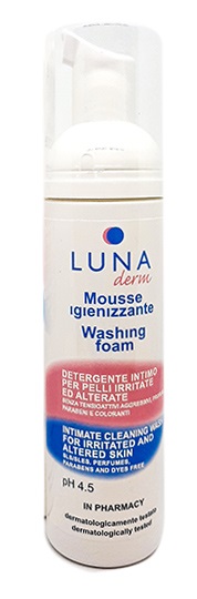 LUNADERM MOUSSE IGIENIZZANTE DETERGENTE INTIMO PELLI IRRITATE ED ALTERATE 150 ML - Farmacia Dott. Pasquale Russo